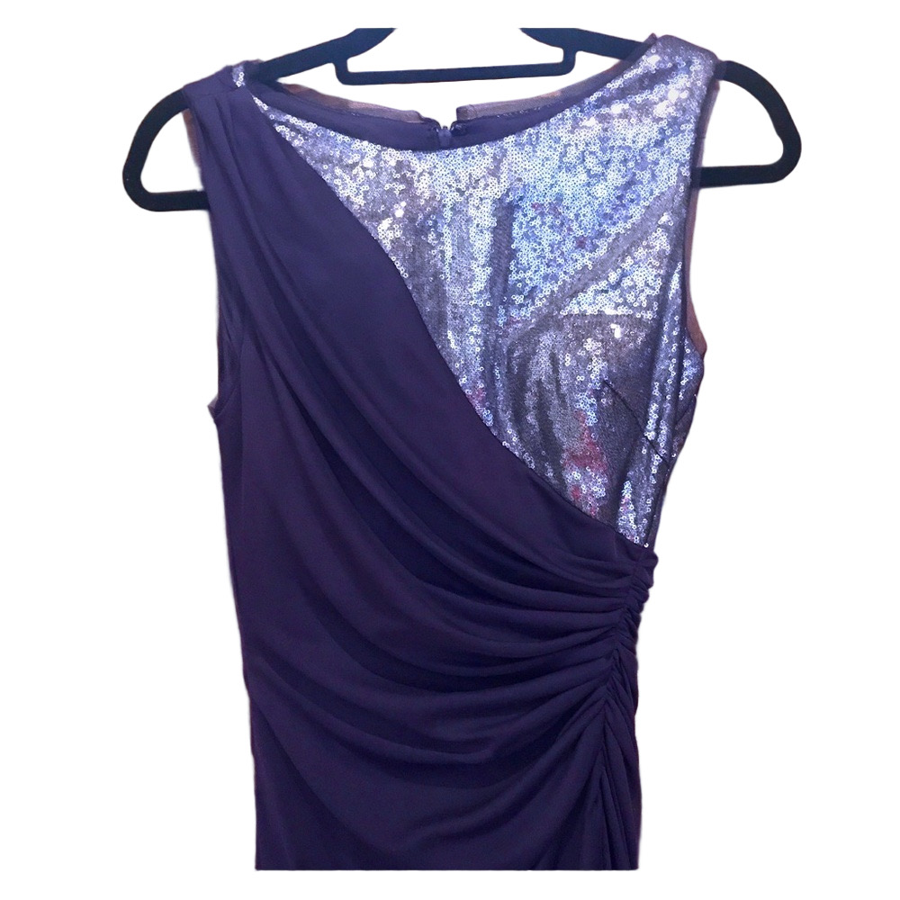 NWT Purple with sequin details, Sz 8